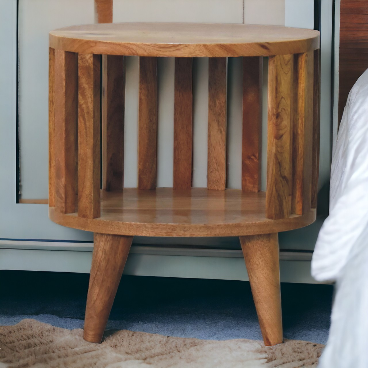 Artisan Furniture Solid Wood Ariella Single Shelf Bedside