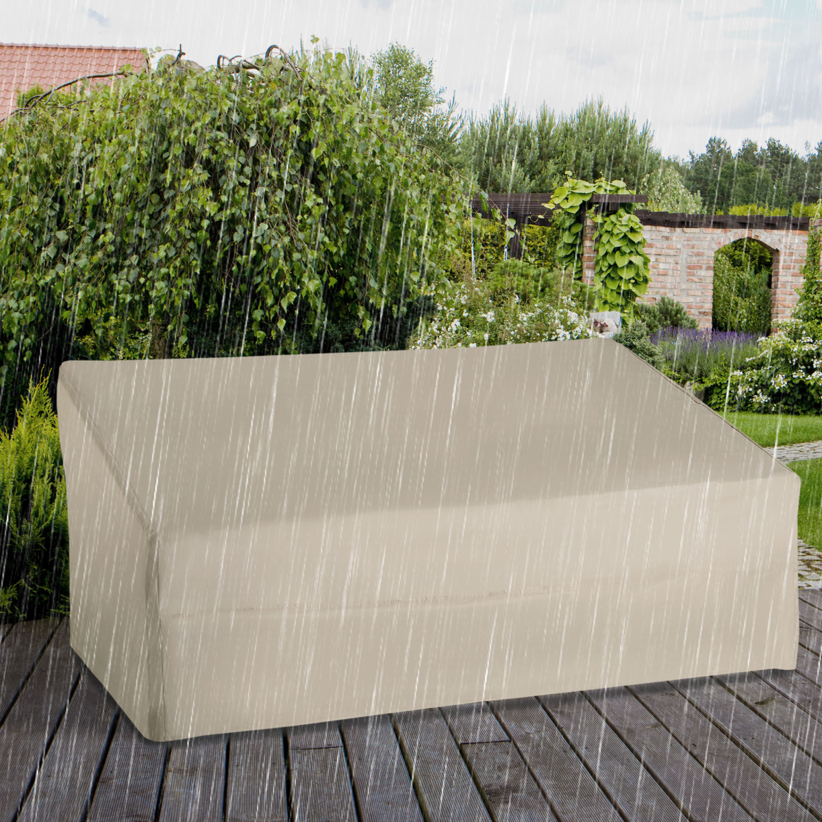Waterproof Furniture Cover For 3 Seat Sofa, 218Lx111Wx101H cm