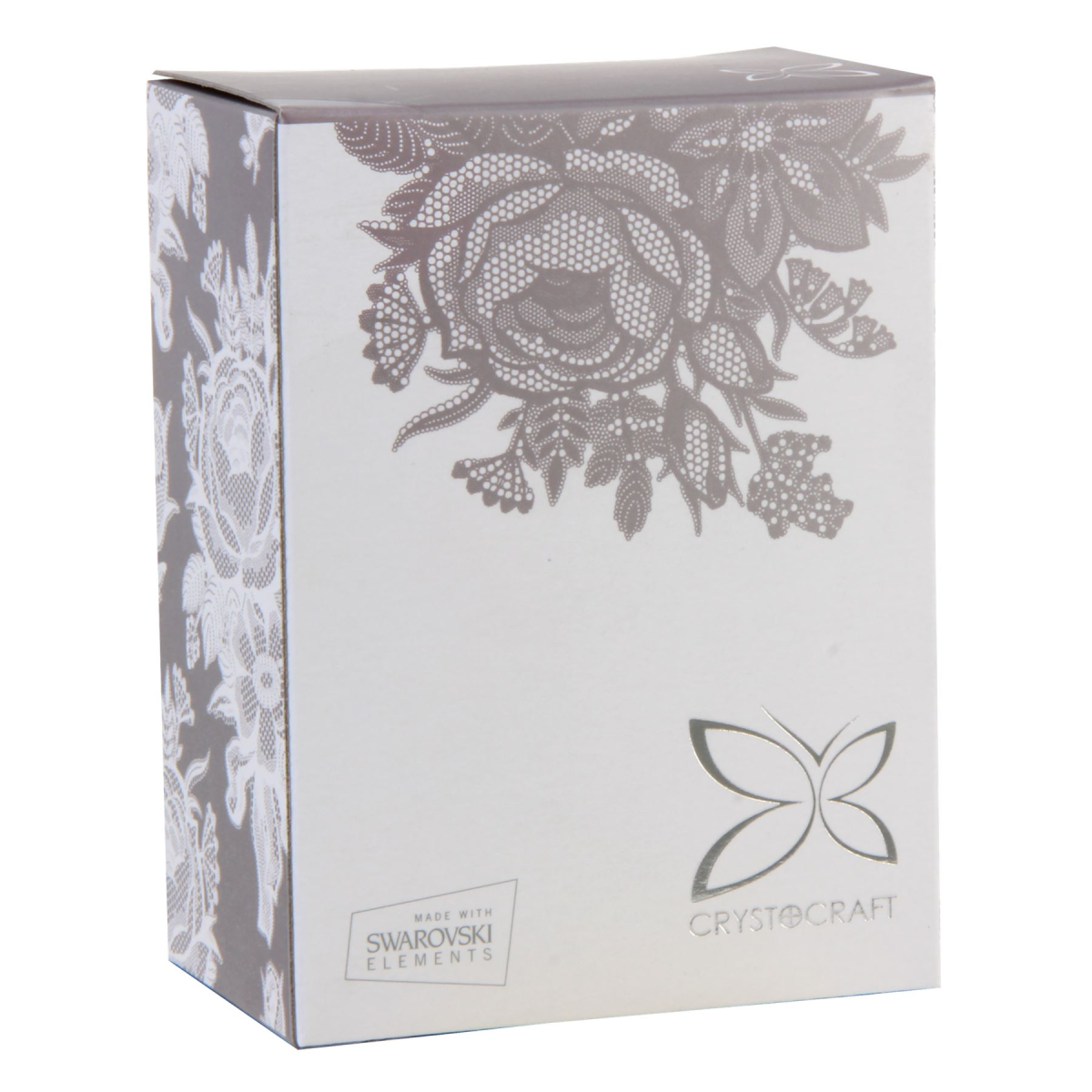 Crystocraft Chrome Plated Circle & Butterfly 'For You Mum'