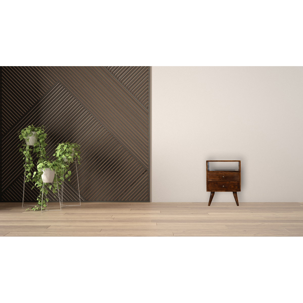 Artisan Furniture Solid Wood Classic Chestnut Bedside