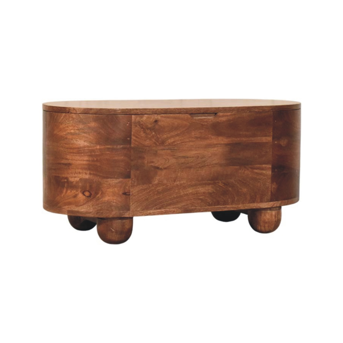 Artisan Furniture Solid Wood Curva Storage Trunk, Brown