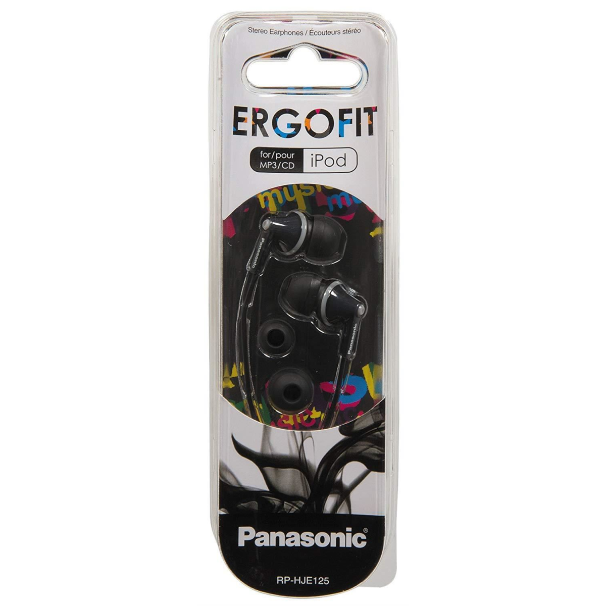 Panasonic Ergofit Earphones RP-HJE125E-B - Black