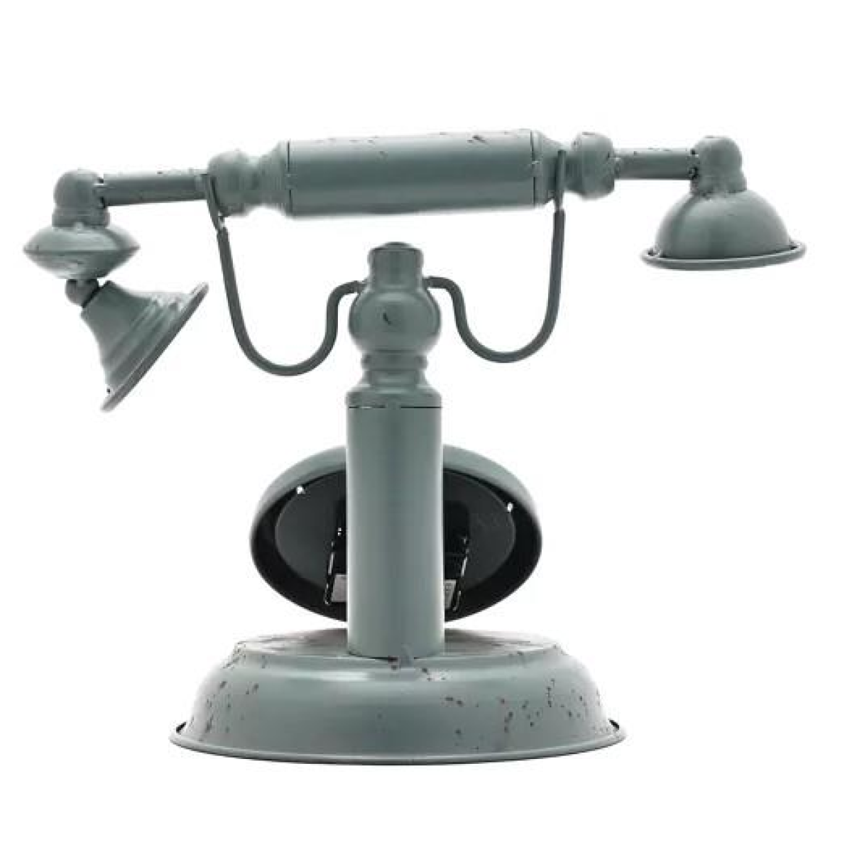 Hometime Metal Mantel Clock - Old Fashioned Telephone