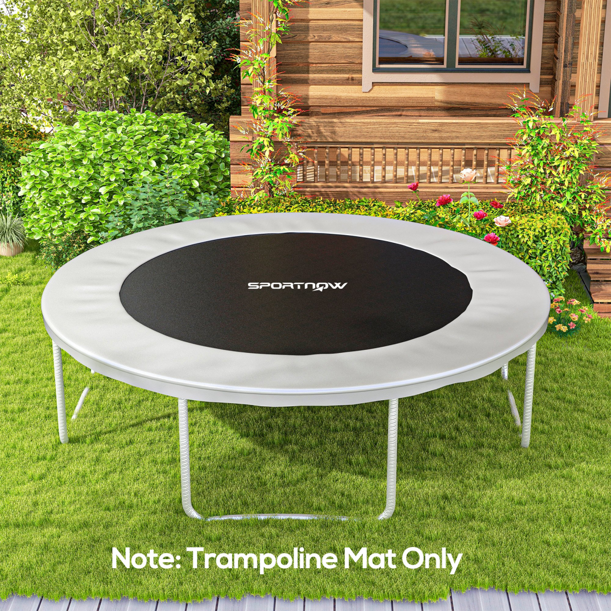 SPORTNOW Trampoline Mat with 42 V-Hooks, for 8ft Trampoline