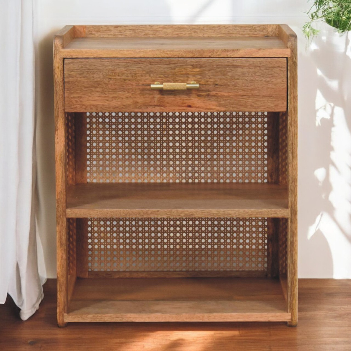 Artisan Furniture Solid Wood Larissa T-Bar Open Bedside