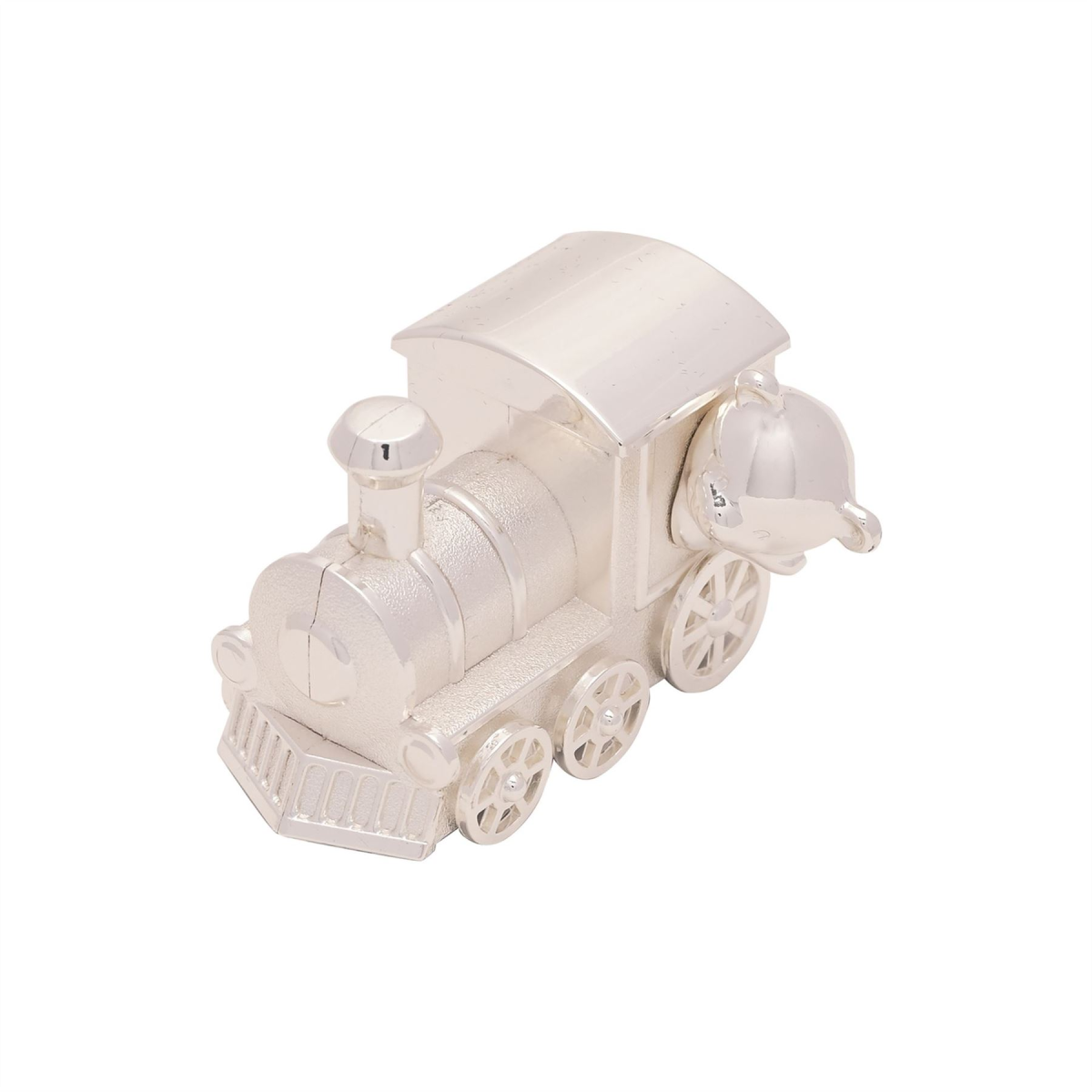 Silverplated First Tooth & Curl Set Train with 2 Carriages