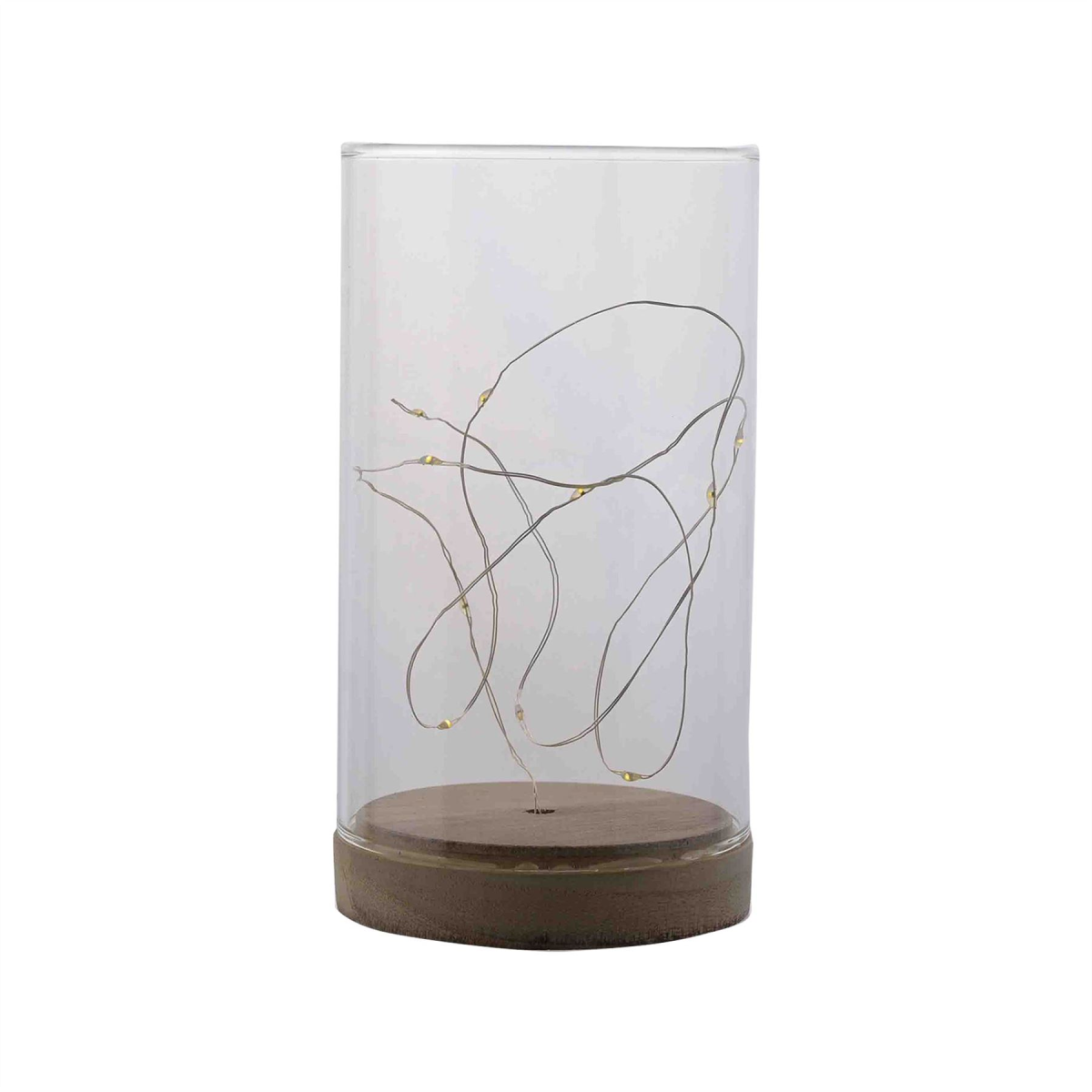 Now Or Never Studios Made to Order Light Up Tube with Wooden Base & Glitter PVC Printable Paper