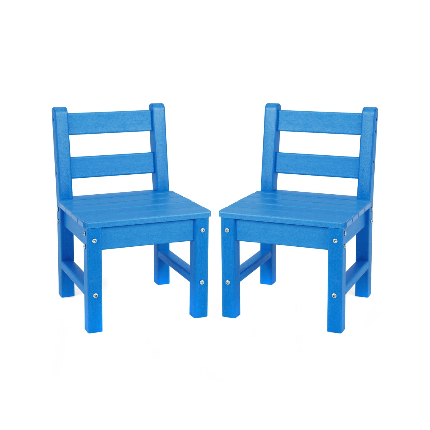 2 PCS Kids Indoor Outdoor Learning Chair with Backrest-Green