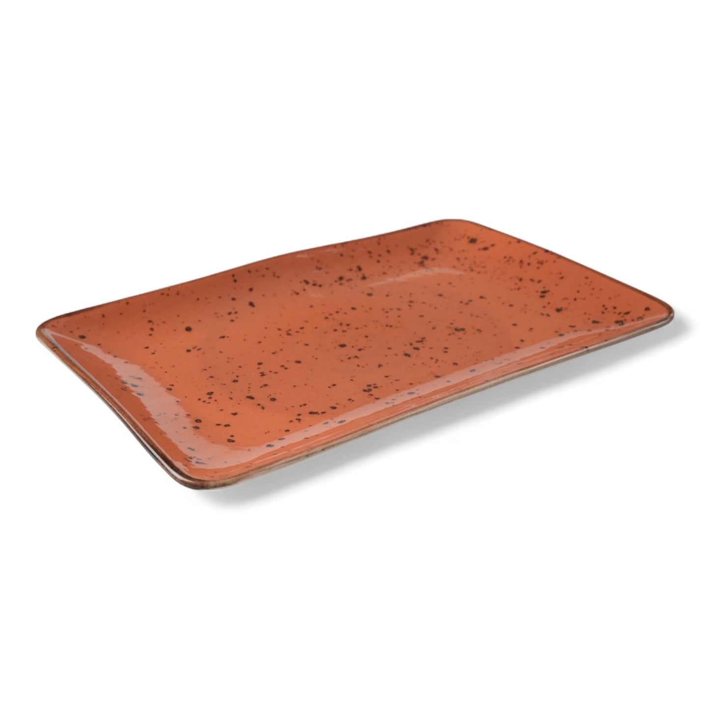 Porcelain Serving Plate – Fairlie, Orange – 30x20cm