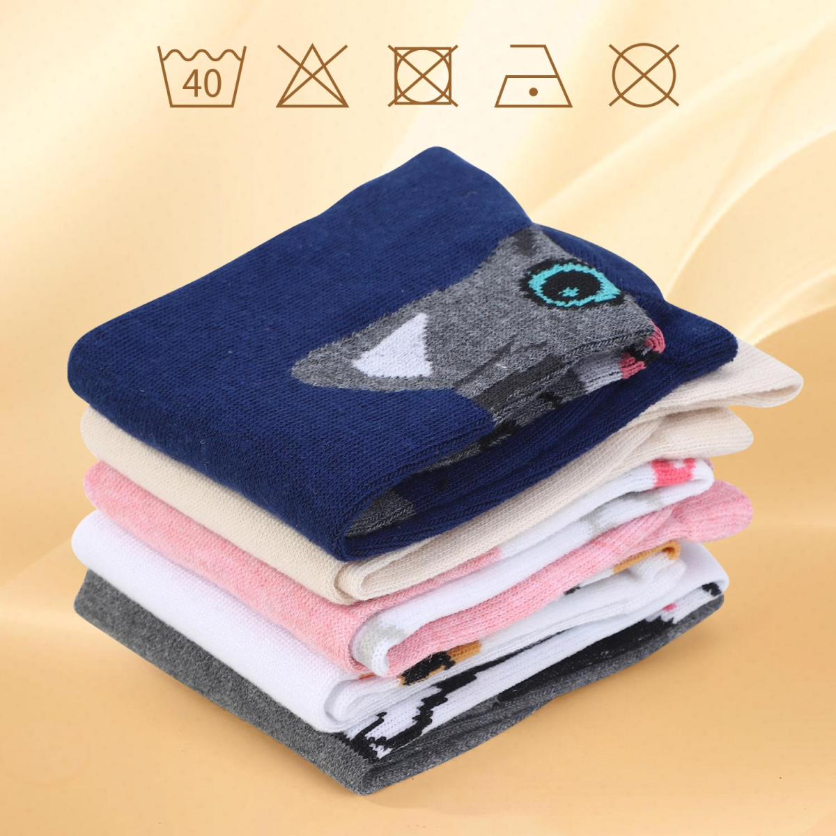 VINSANI KITTY SOCKS 5pk 1010418