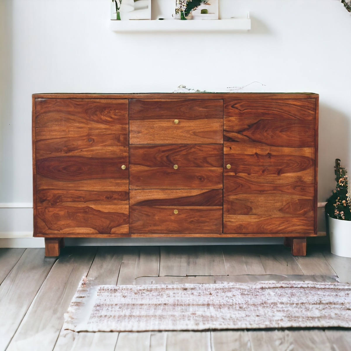 Artisan Furniture Solid Mango Wood Tula Sideboard