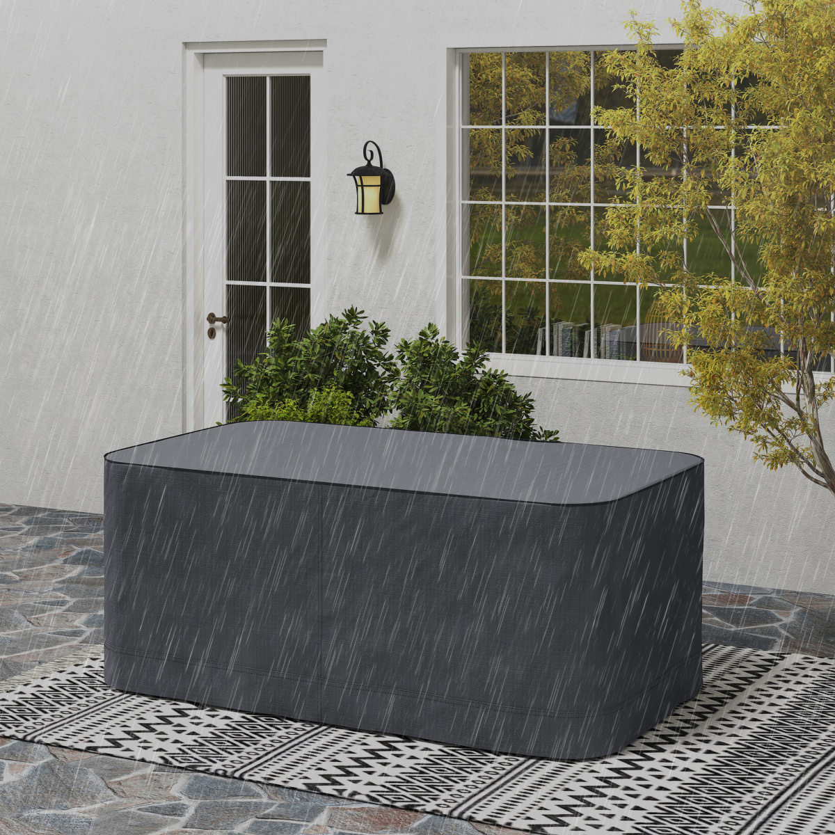 Garden 2-3 Seater Sofa Cover Furniture Water Resistant All-weather Grey