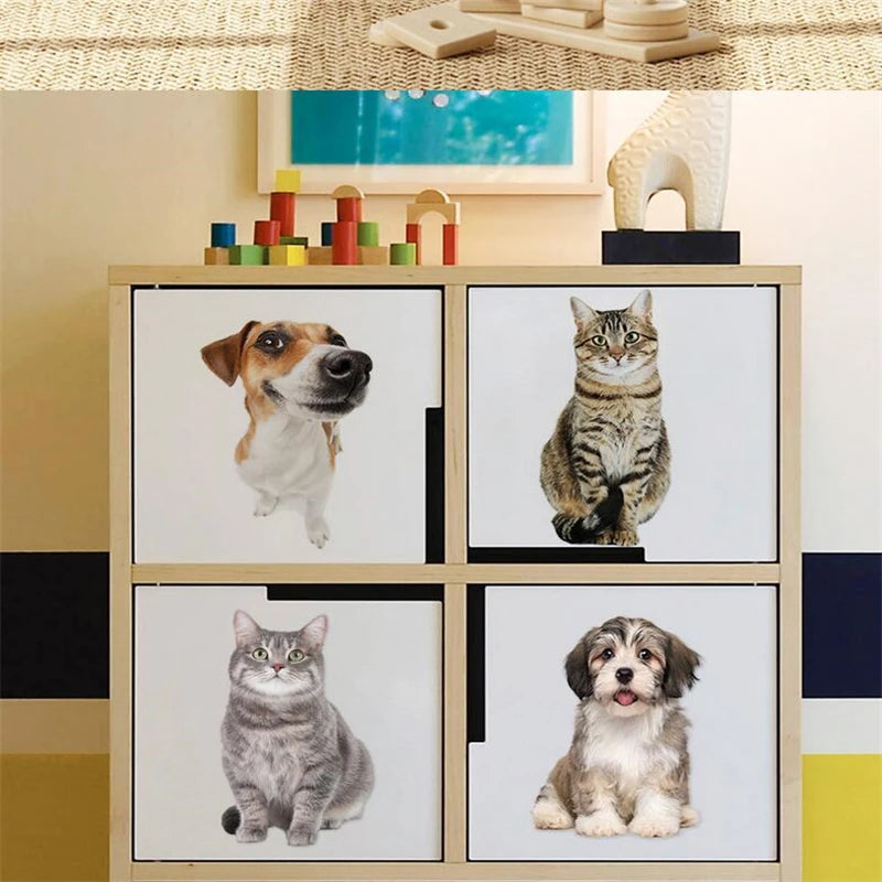 MINISO Cute Animal Wall Stickers - Waterproof Decor for Home & Office