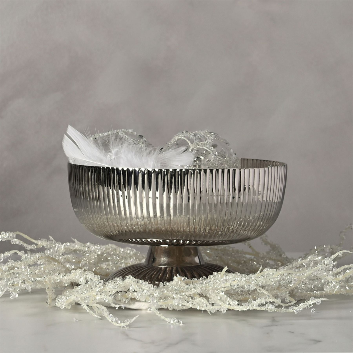 Large Decorative Silver Bowl