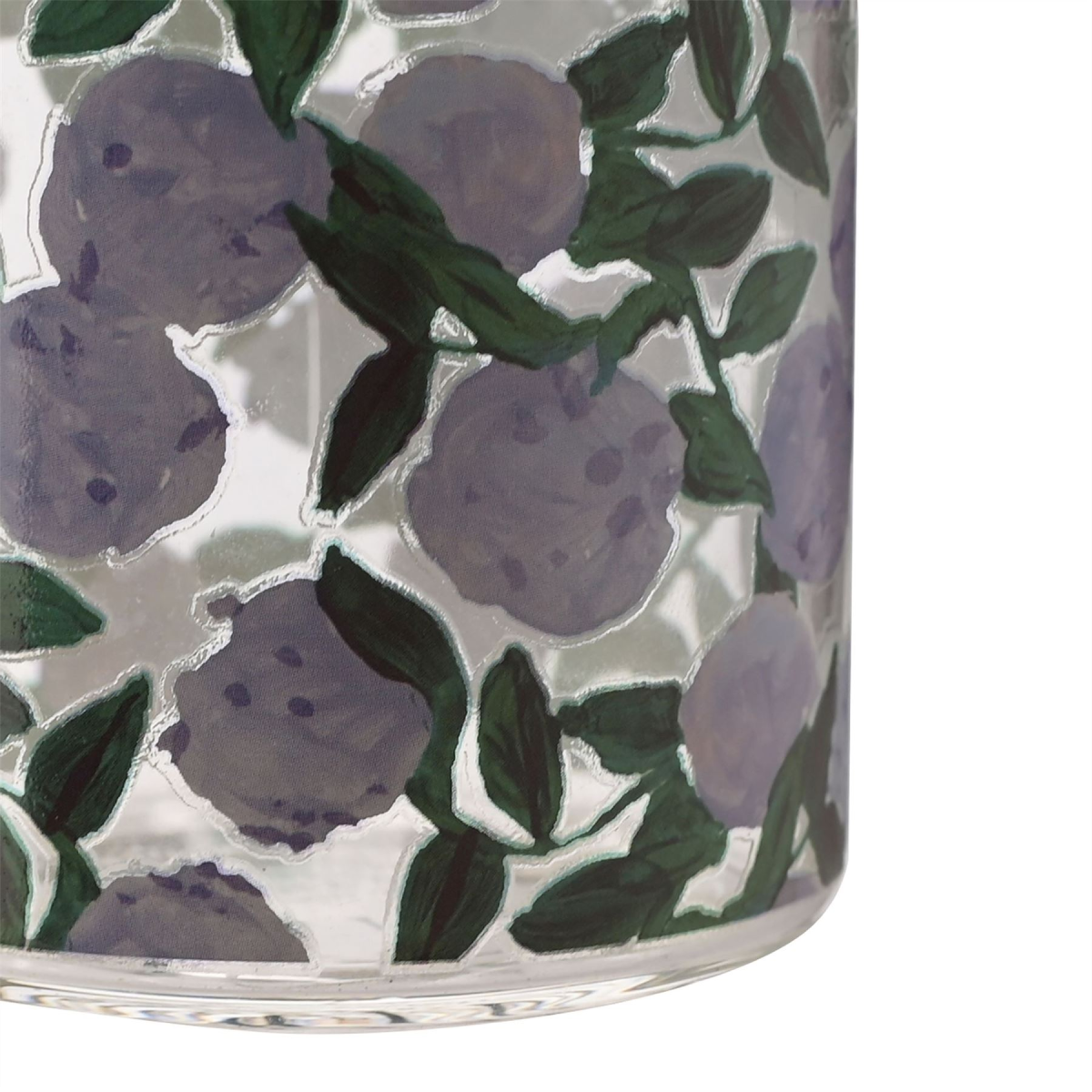 Frida 420ml Glass Water Bottle Blue - Floral