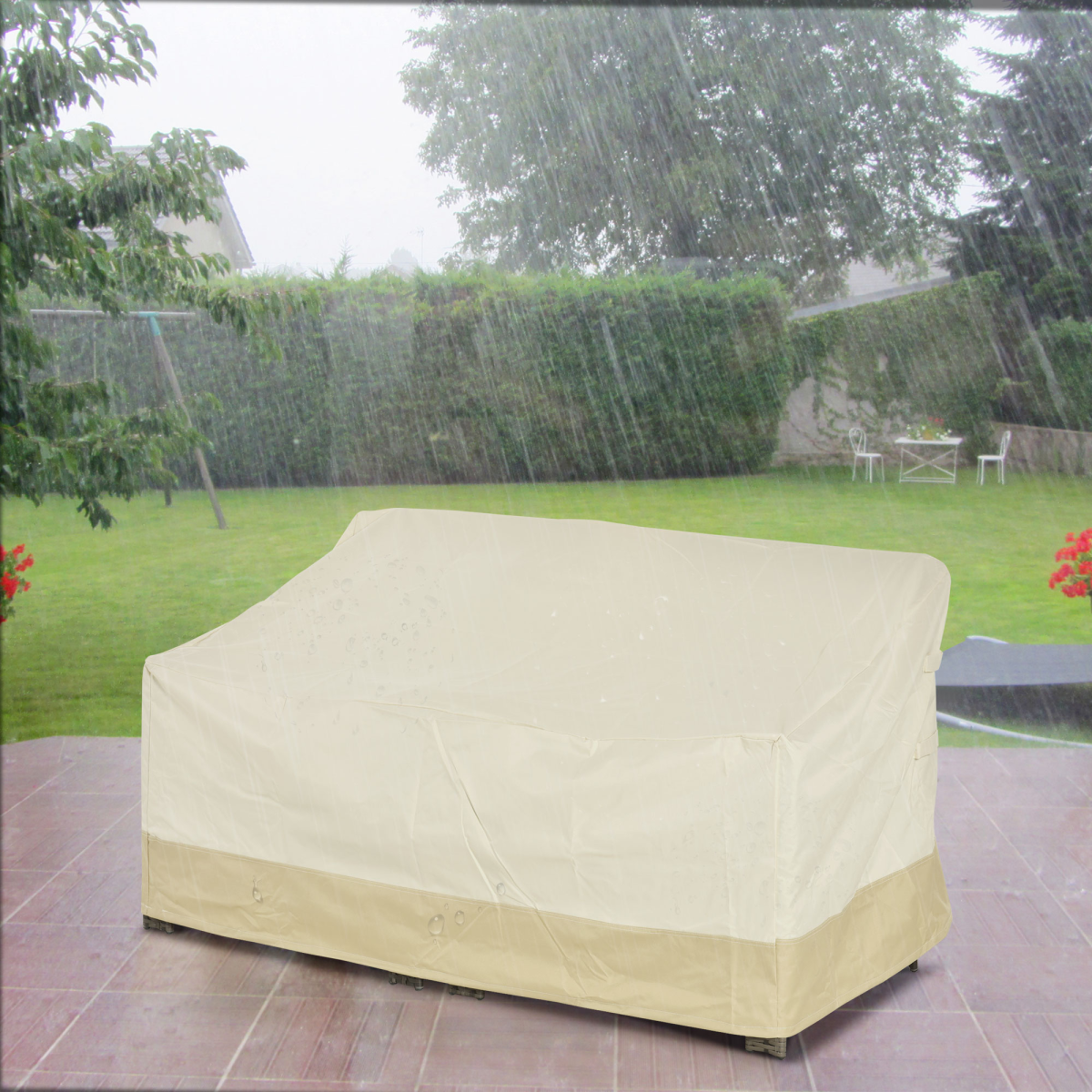 Waterproof Furniture Cover For 3 Seat Rattan Sofa