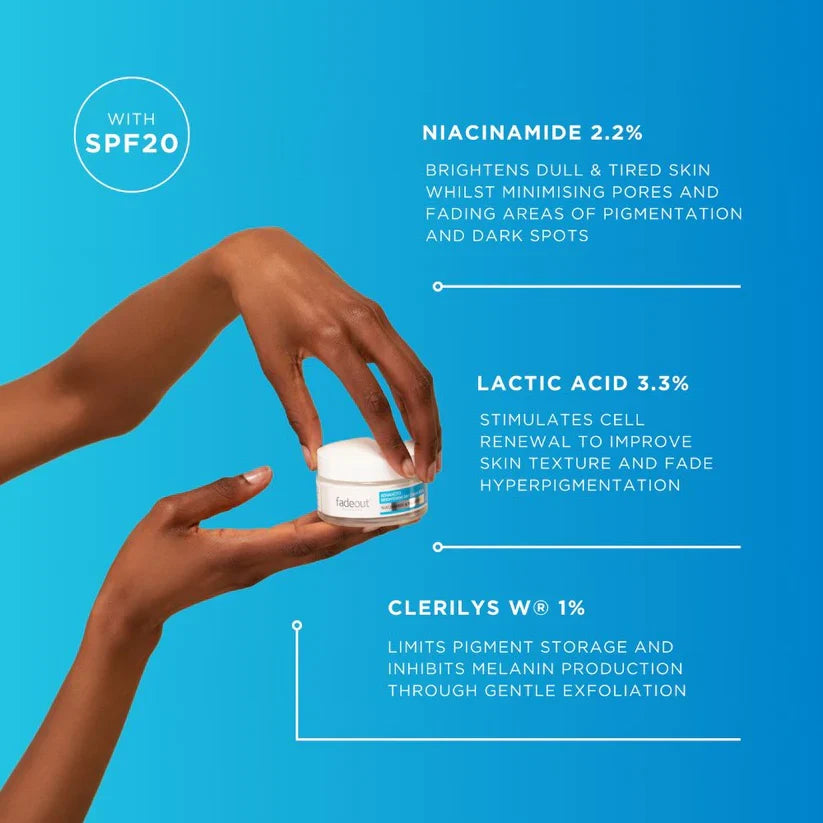 Fade Out Advanced Brightening Day Cream SPF 20 for Dark Spots & Uneven Skin Tone 50ml