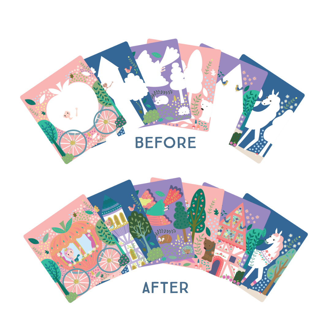 Magic Colour Changing Watercard Easel and Pen - Fairy Tale