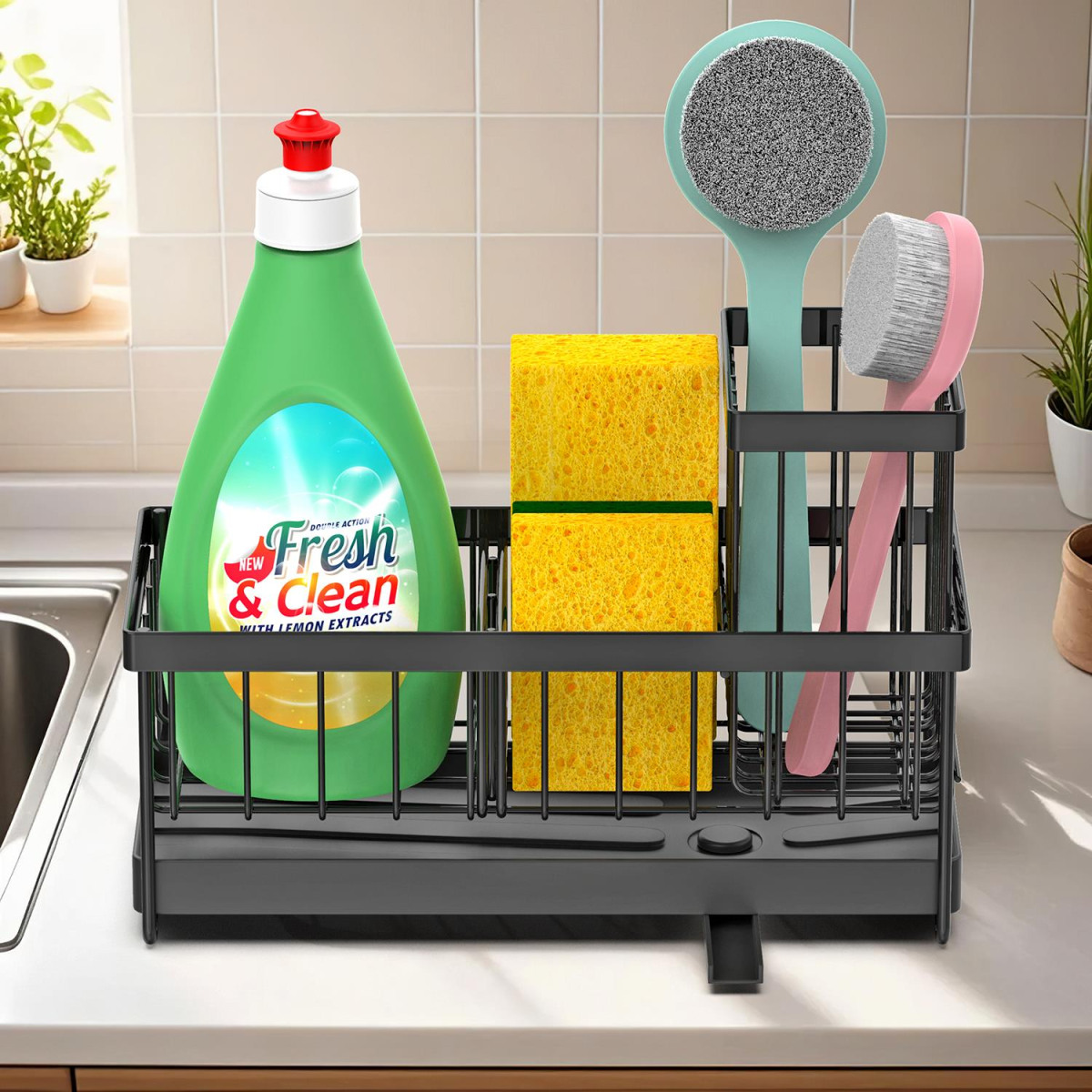 VINSANI BLACK SINK SPONGE HOLDER 1010500