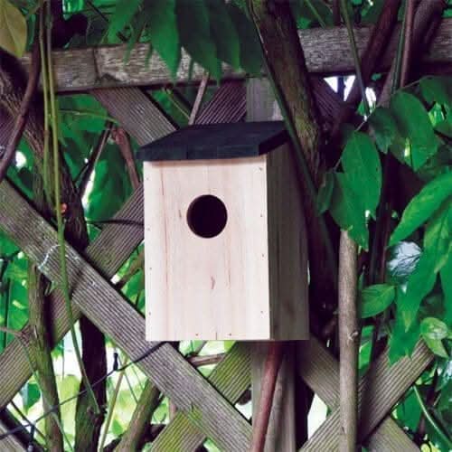 2 Pack Wooden Bird Nesting Boxes for Small Garden Birds