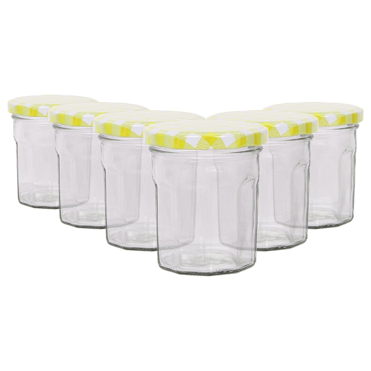 150ml Glass Jam Jars with Lids - Pack of 6
