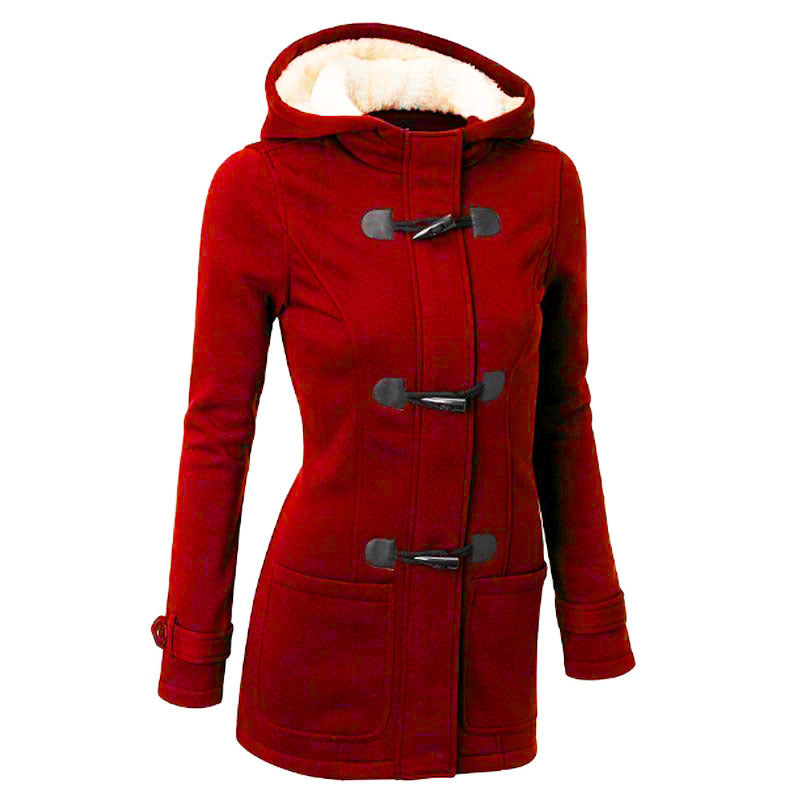 Premium Hooded Cotton-Padded Jacket - Women's Warm Sweater Coat