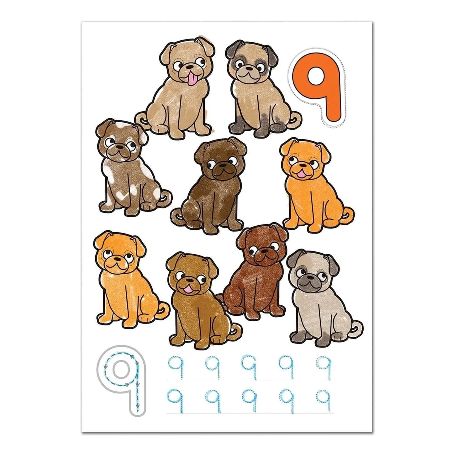 Orchard Toys 1 - 20 Colouring Book