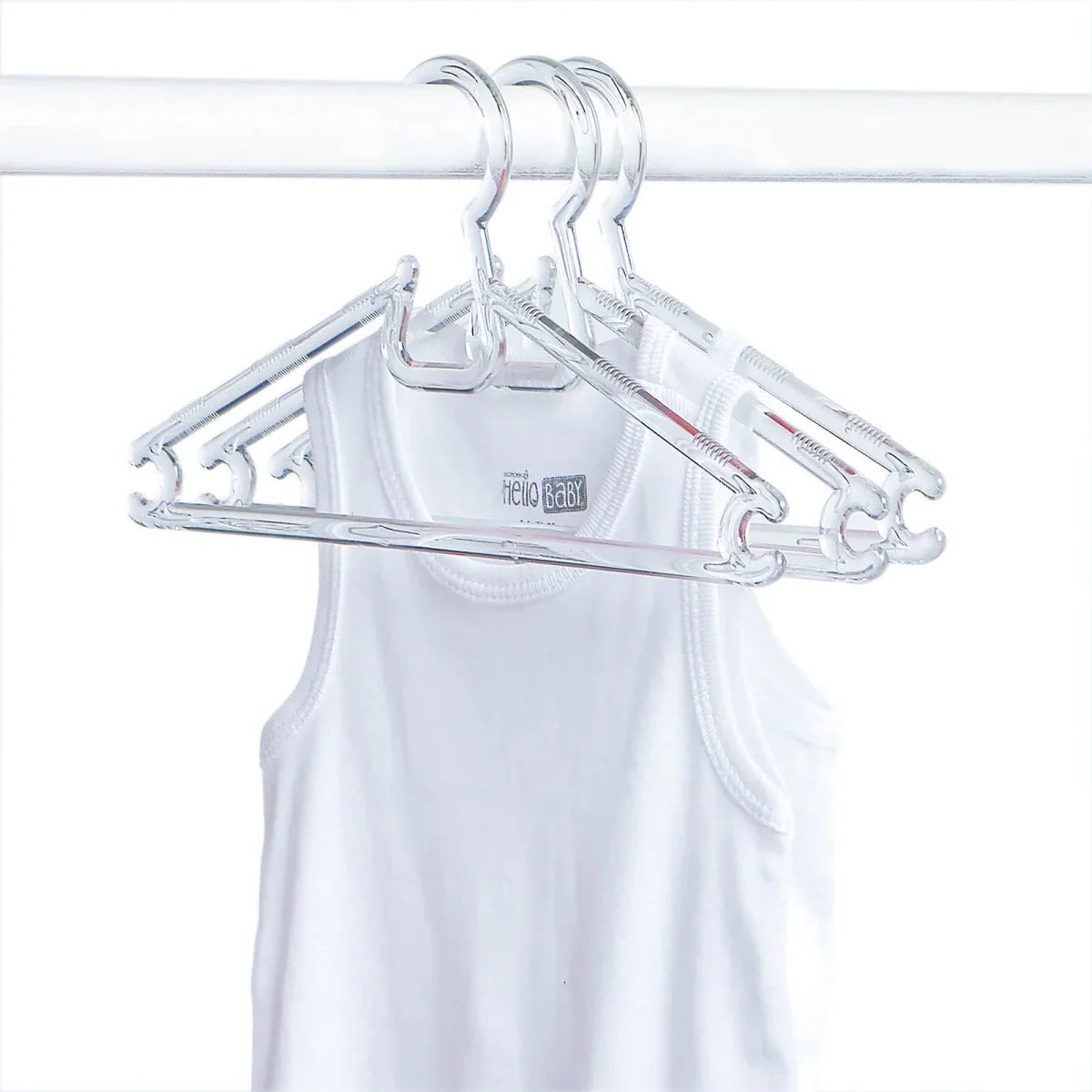 HelloBaby Hangers - White