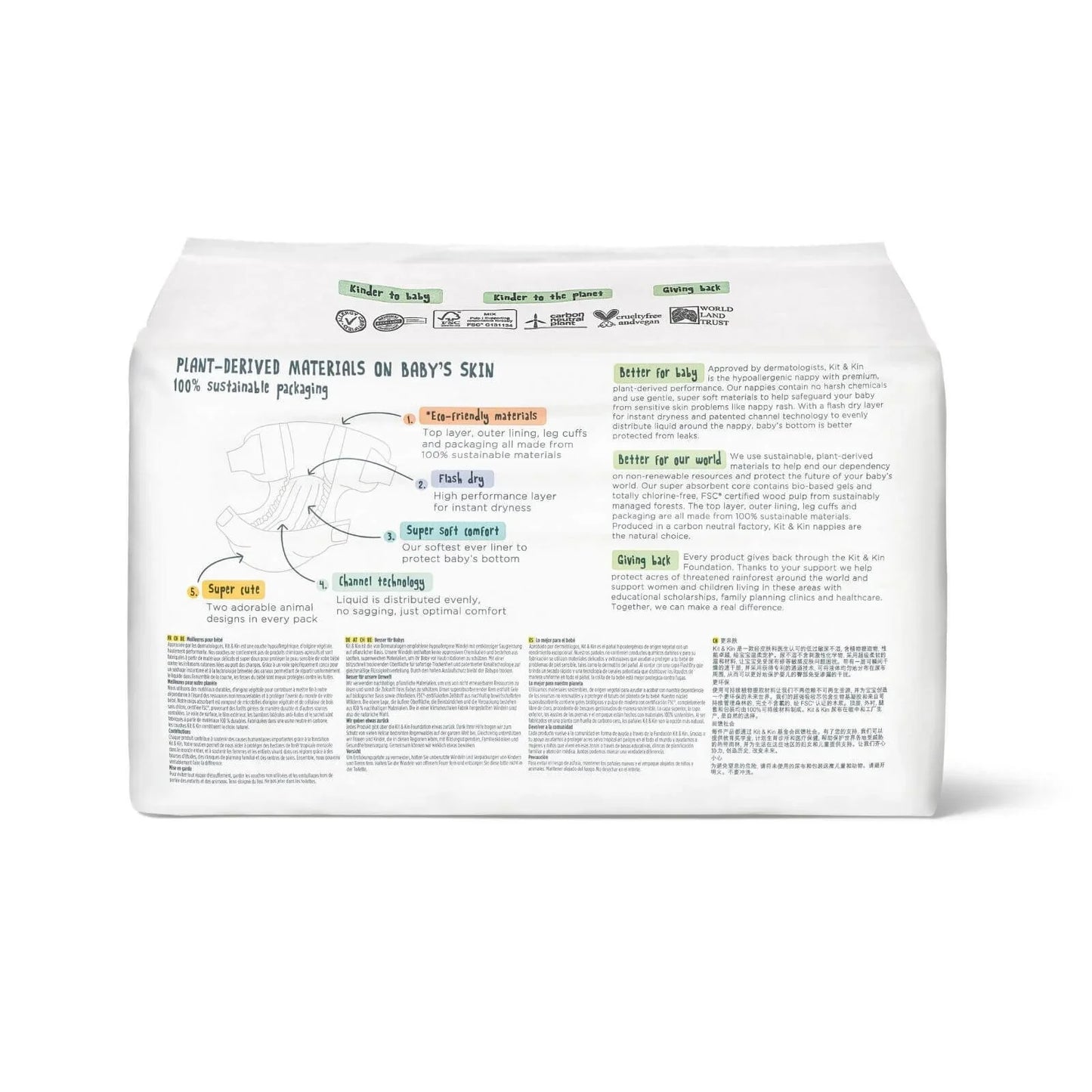 Kit & Kin Nappies Size 2 - 38 nappies