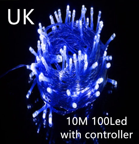 LED Curtain Garland On The Window USB String Lights Remote Control Christmas Decorations For Home Room