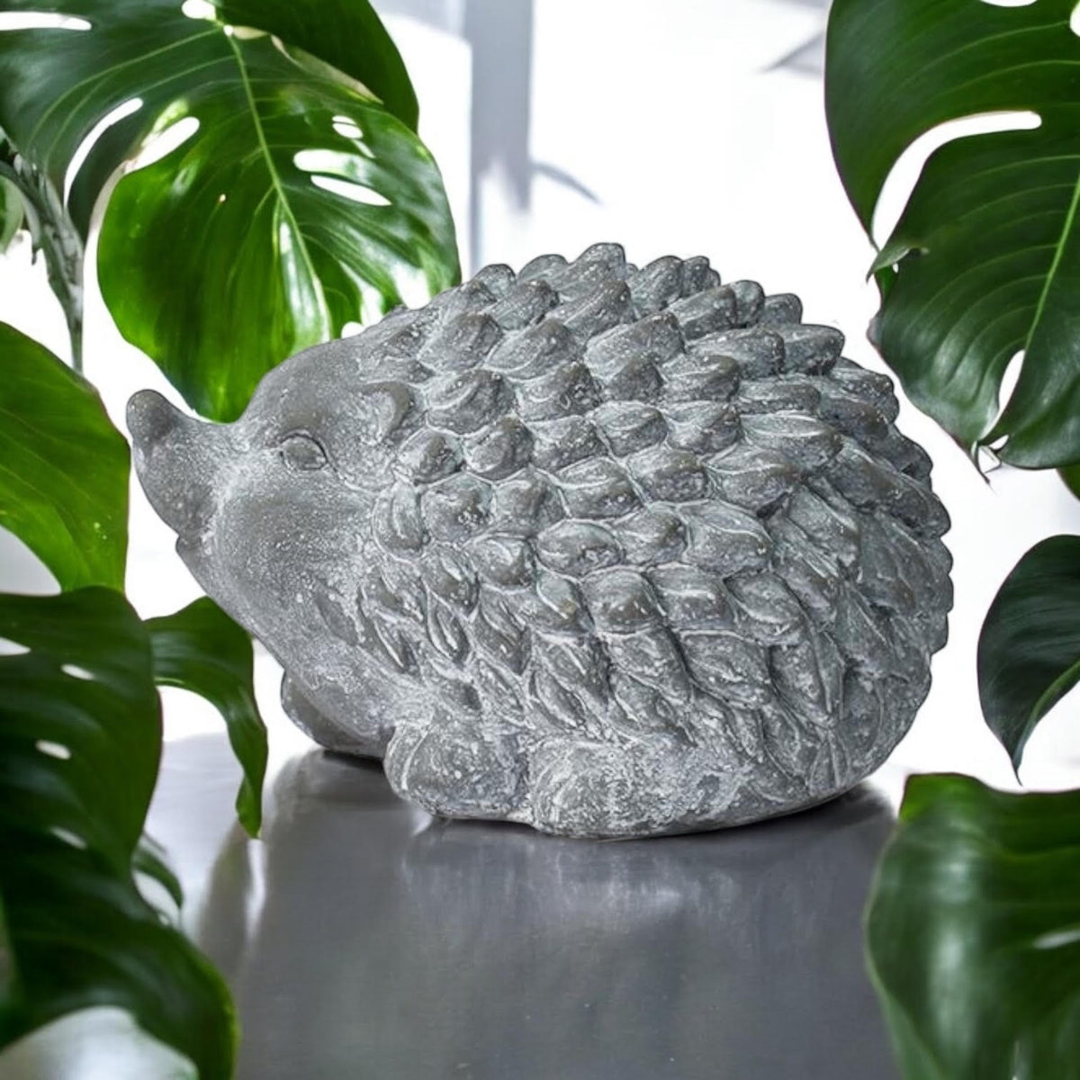 21CM GREY CEMENT HEDGEHOG