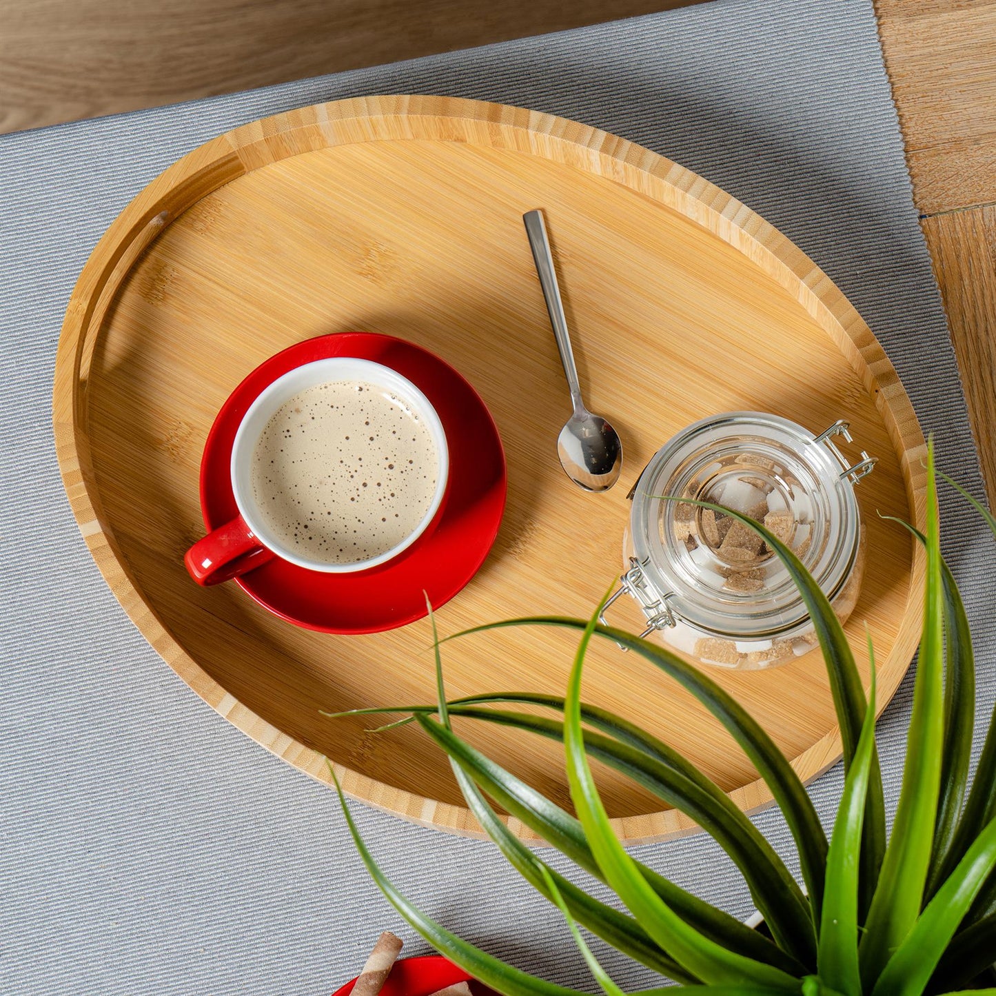250ml Red Cappuccino Cups & Saucers - Pack of Six