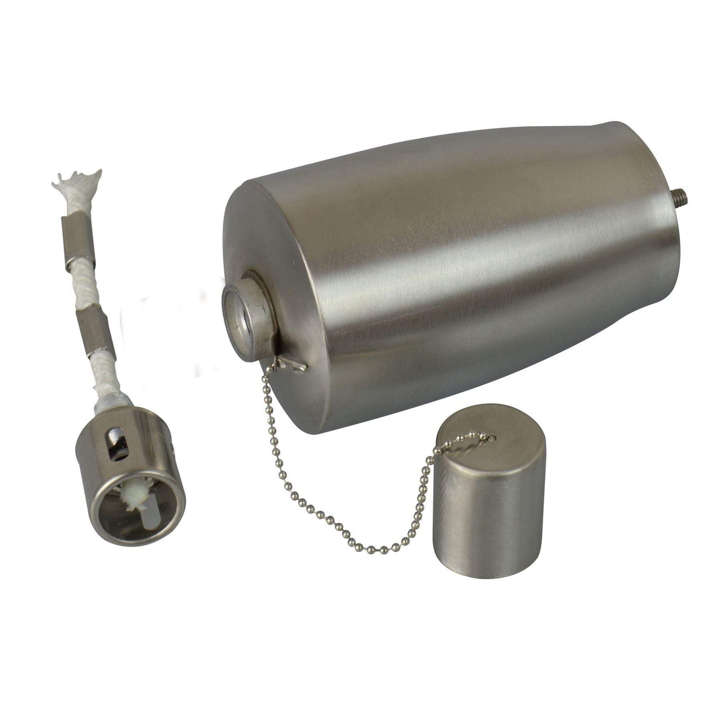 1.46m Metal Barrel Garden Torches - Pack of Six