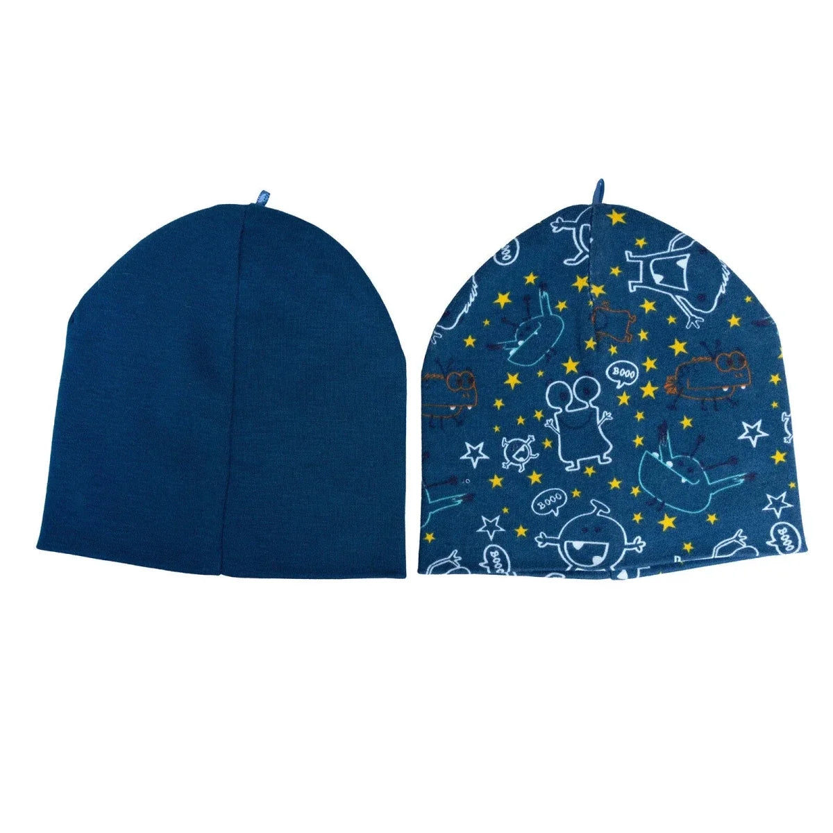 HelloBaby Boys 2-Pack Hat Monster - Navy Blue