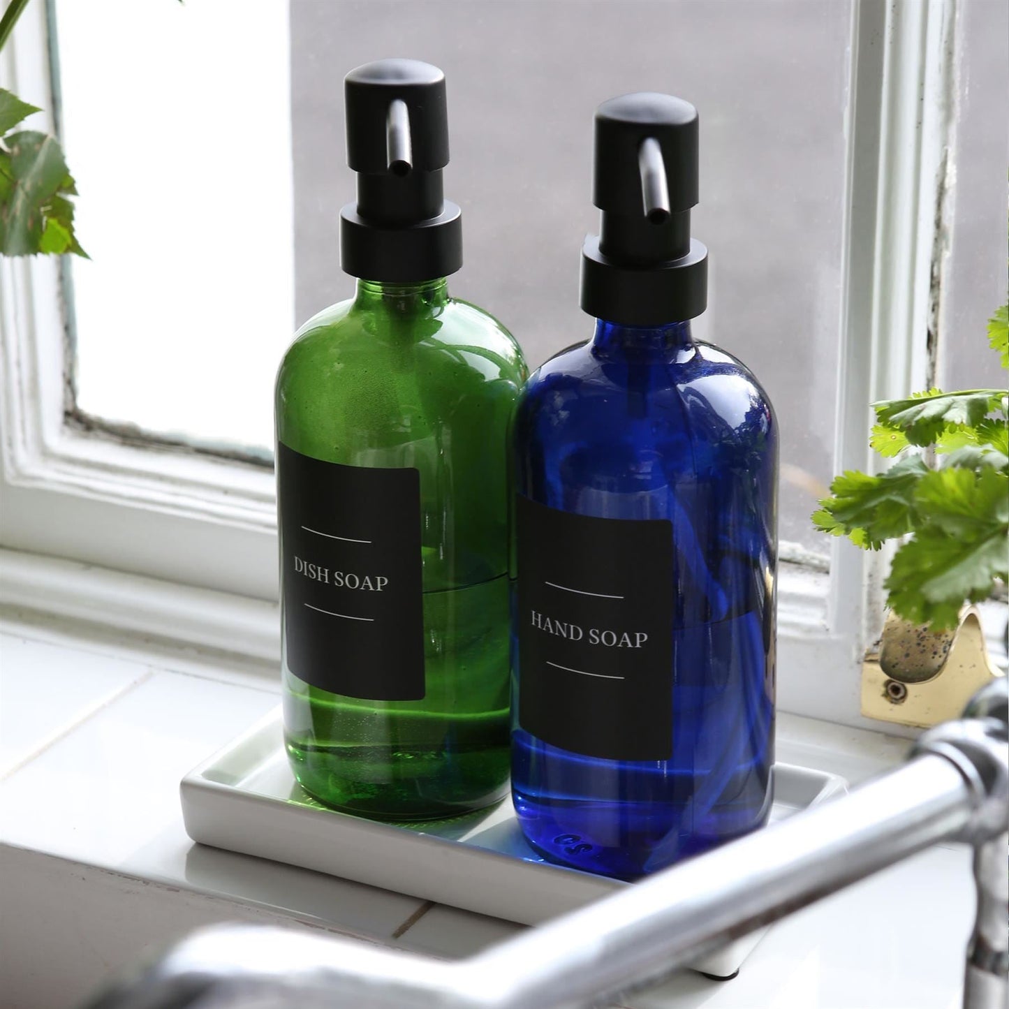 24pc Black Soap Dispenser Labels Set - Pack of Three