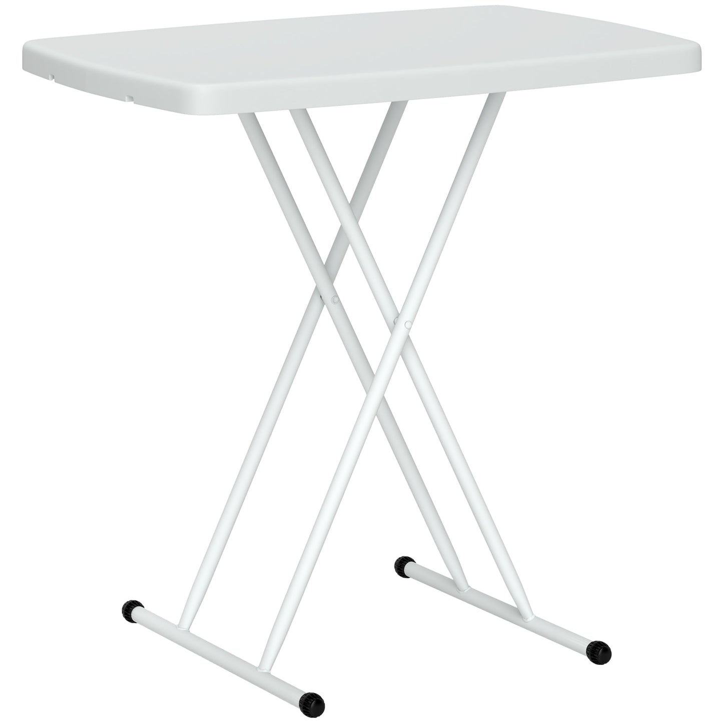 Outsunny Folding Coffee Table, Height Adjustable Bistro Table