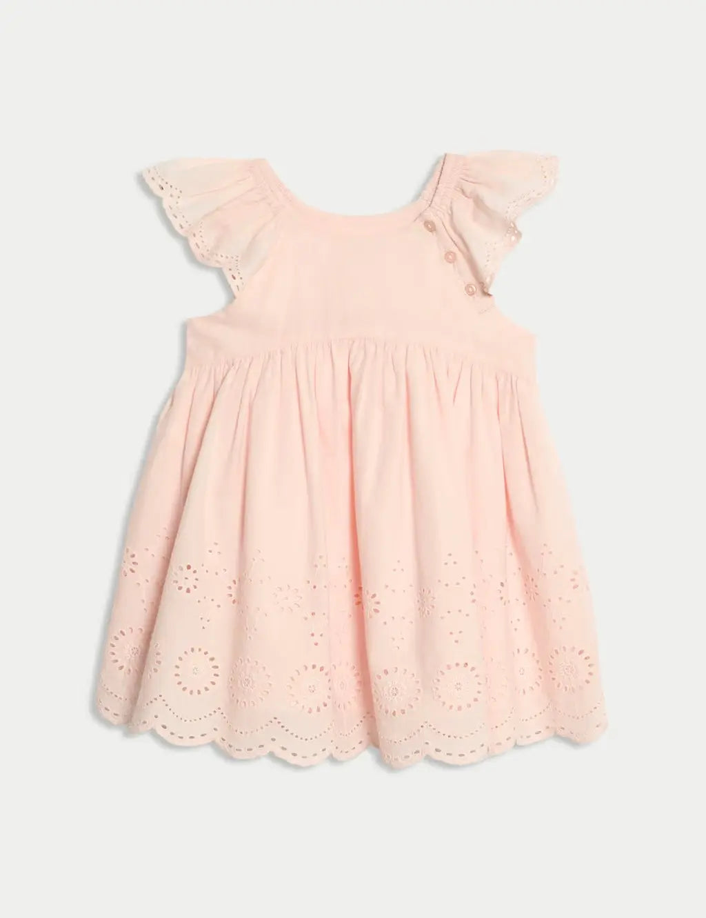 2pc Pure Cotton Broderie Outfit (0 Mths-3 Yrs)