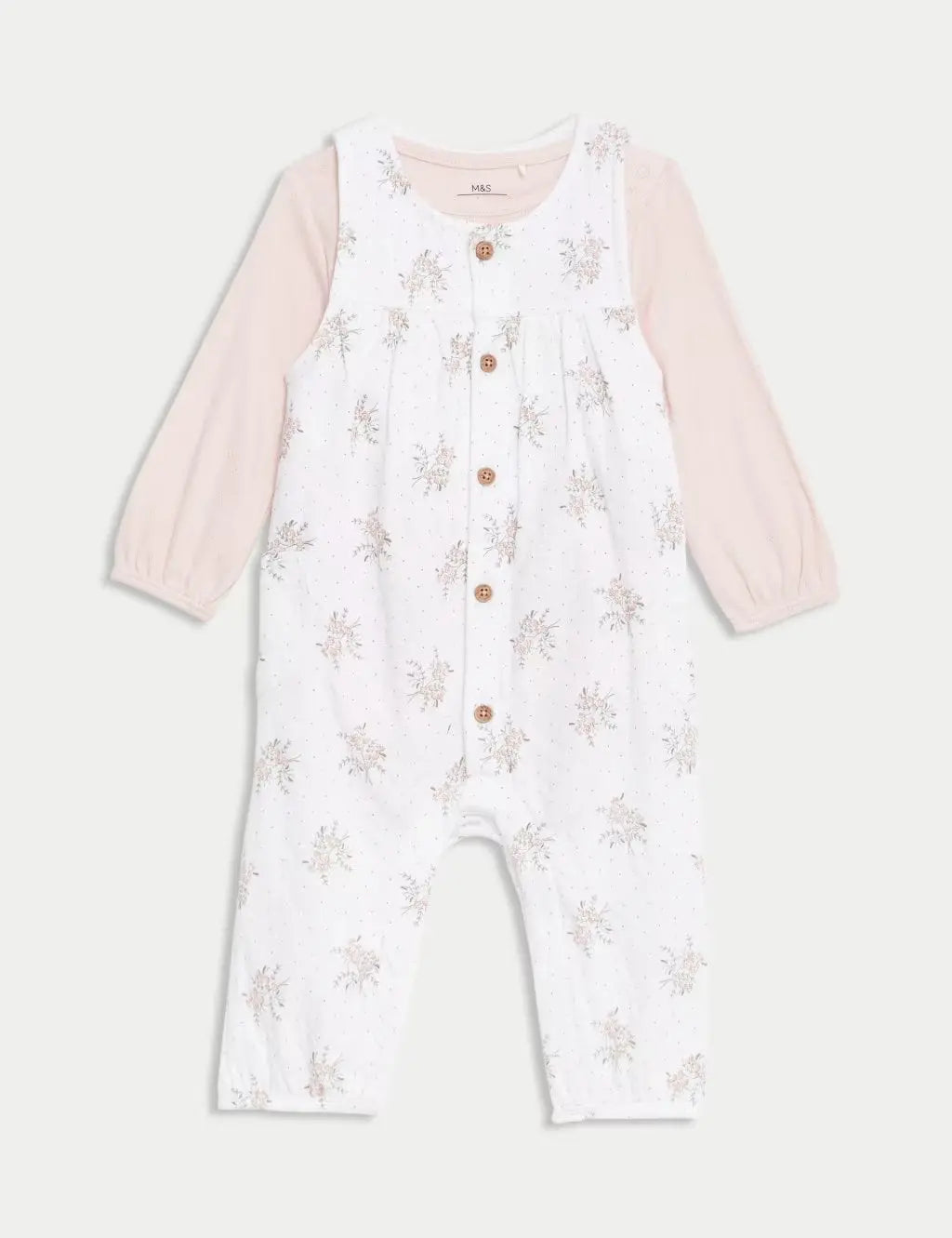 2pc Pure Cotton Floral Outfit (7lbs - 1 Yrs)