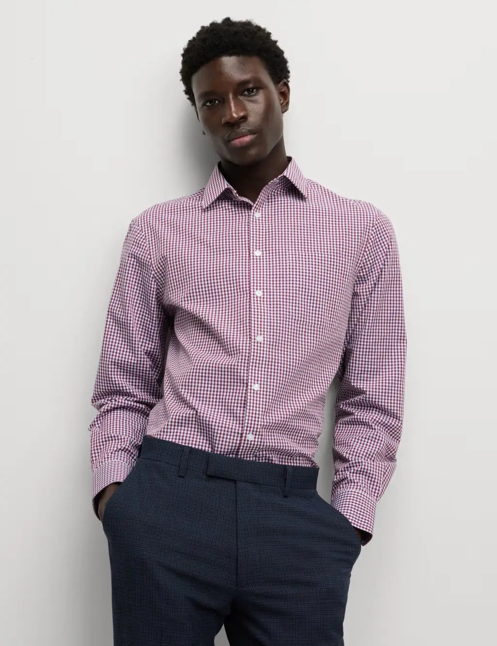 2pk Regular Fit Easy Iron Check Shirts