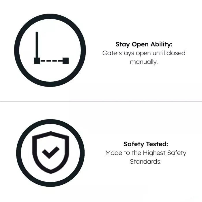 FYLO 3x Baby Safety Stair Gate  Pressure Fit 75-86cm (3 pack)