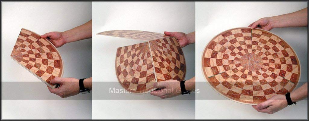 3 Man Chess — Three-Player Chess Game with Hinged Round Board