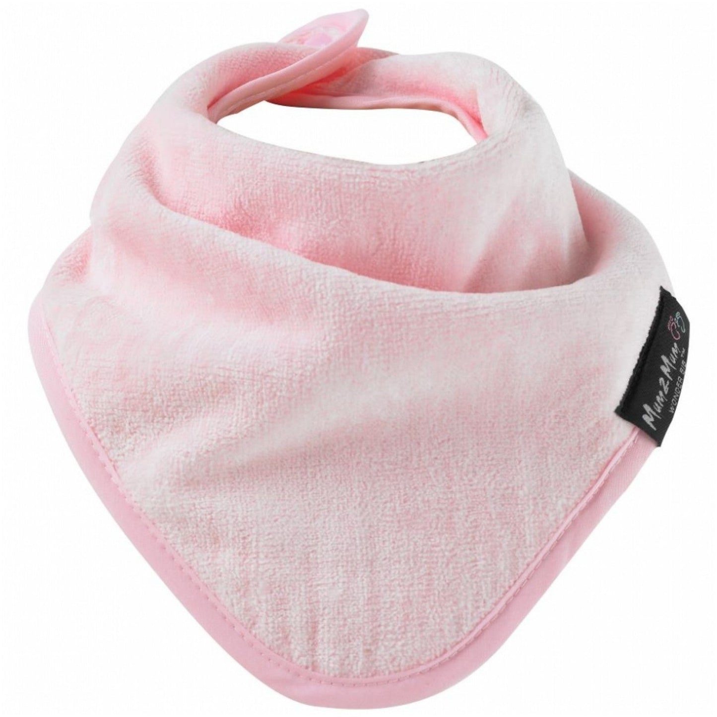 3 PACK - Mum 2 Mum Bandana Style Wonder Bibs - Cerise / Purple / Baby Pink
