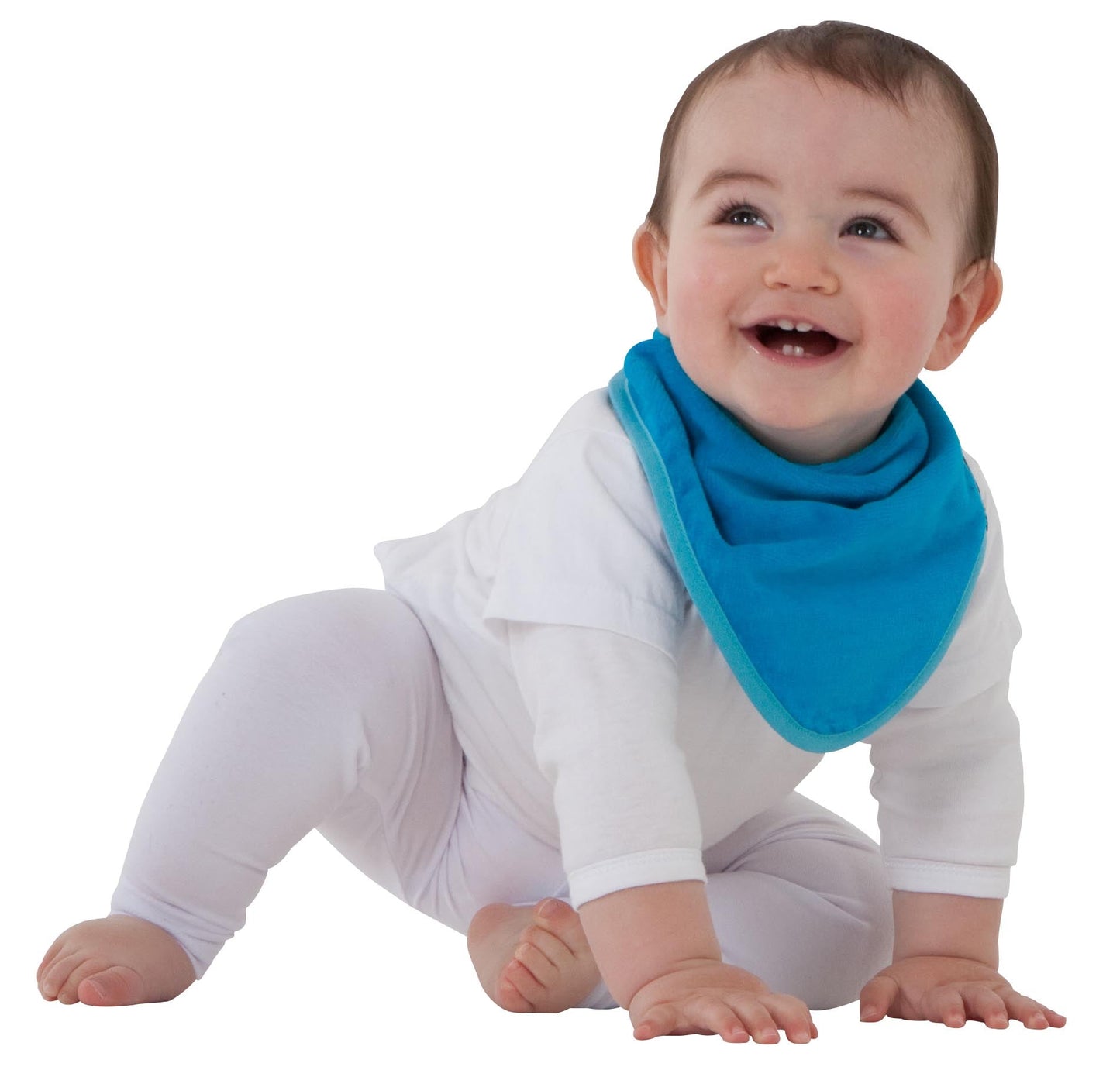 3 PACK - Mum 2 Mum Bandana Style Wonder Bibs - Navy / Baby Blue / Teal