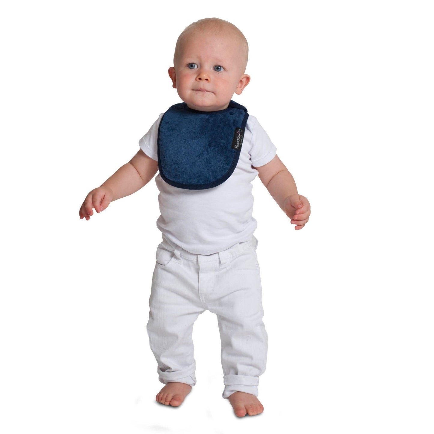 3 PACK - Mum 2 Mum Infant Wonder Bibs - Navy / Teal / Baby Blue