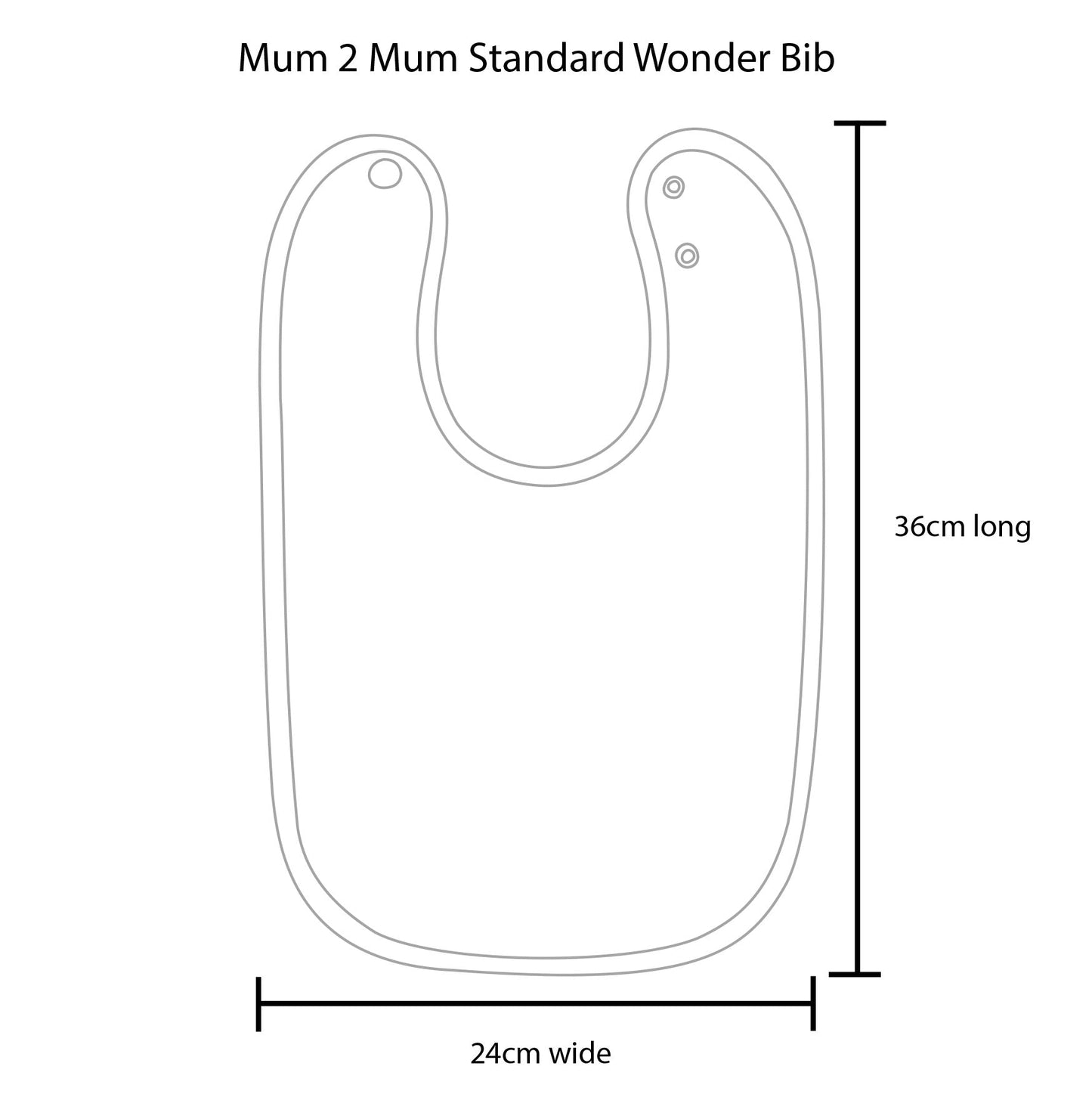 3 PACK - Mum 2 Mum Standard Wonder Bibs - Lemon / Mint / Stone