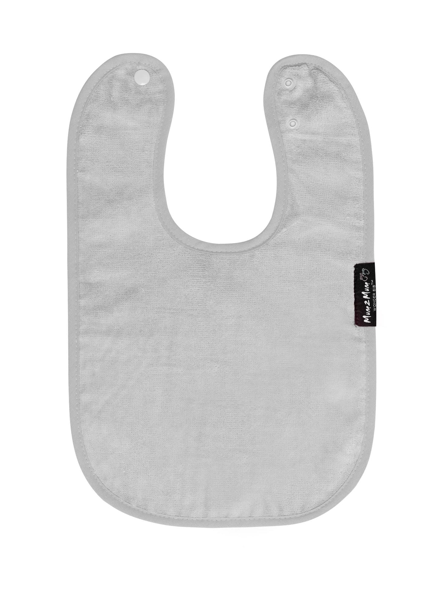 3 PACK - Mum 2 Mum Standard Wonder Bibs - Lemon / Mint / Stone