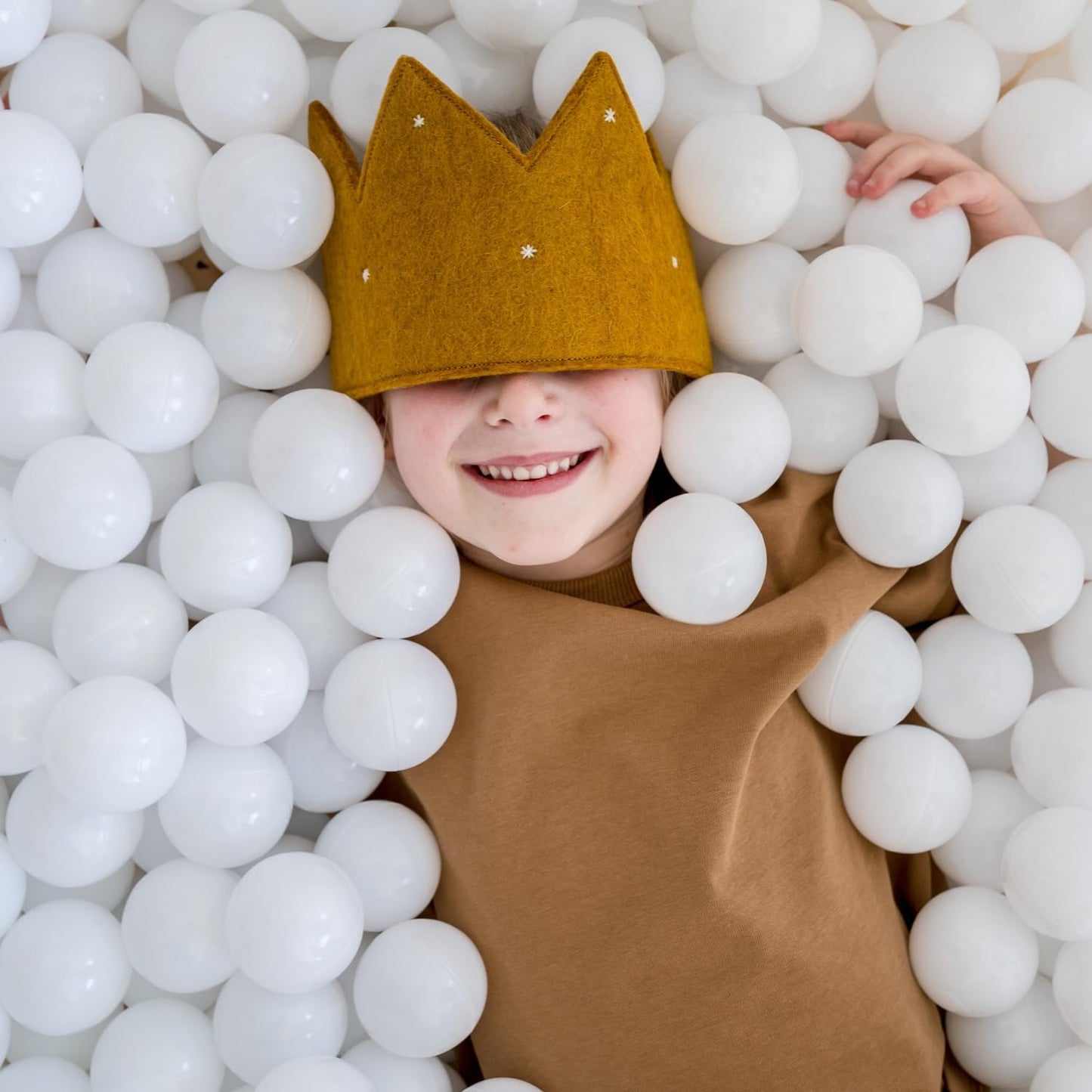 3 Sprouts Kids Ball Pit – Pop-Up Indoor/Outdoor Play Pit (Terrazzo Beige)