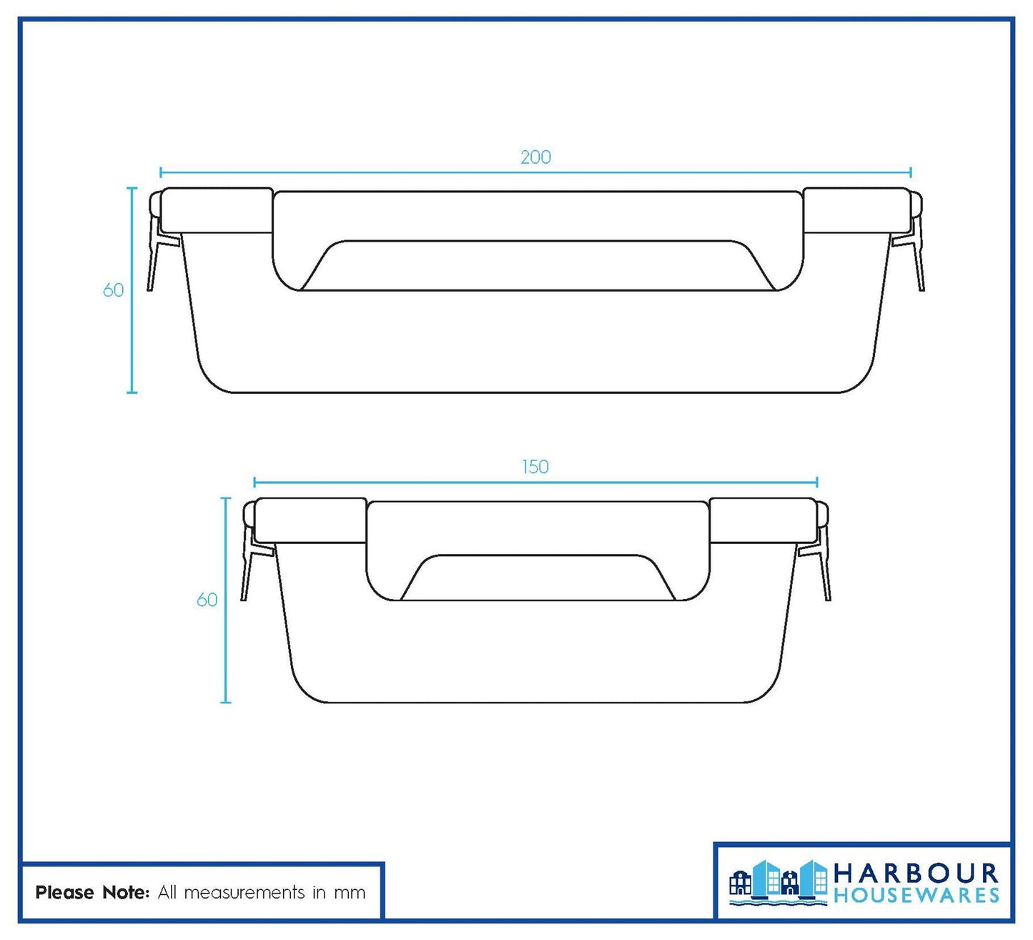 Glass Food Storage Container with Lid
