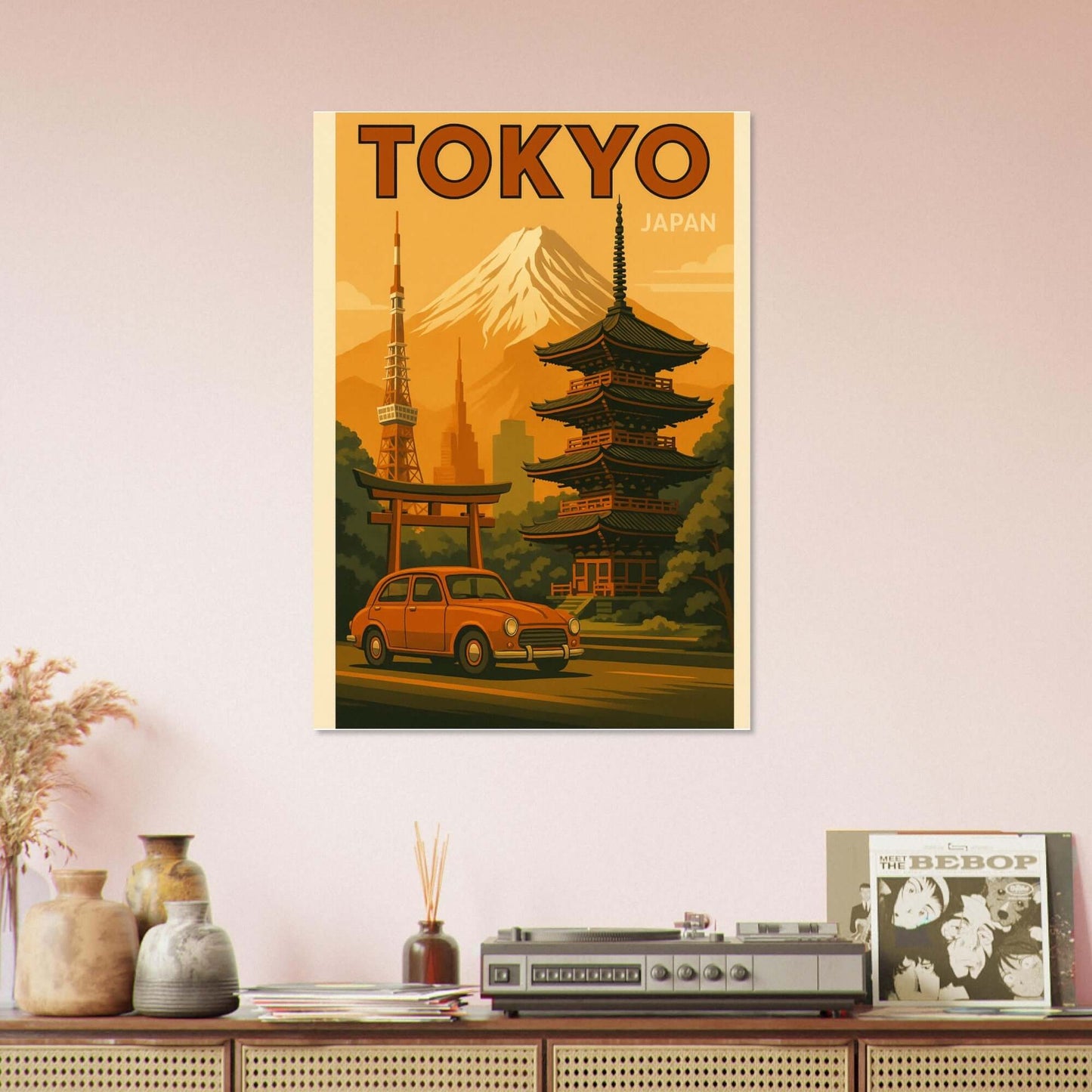 Vintage Tokyo Travel Poster