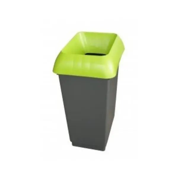30L Recycling Bin with Lime Lid